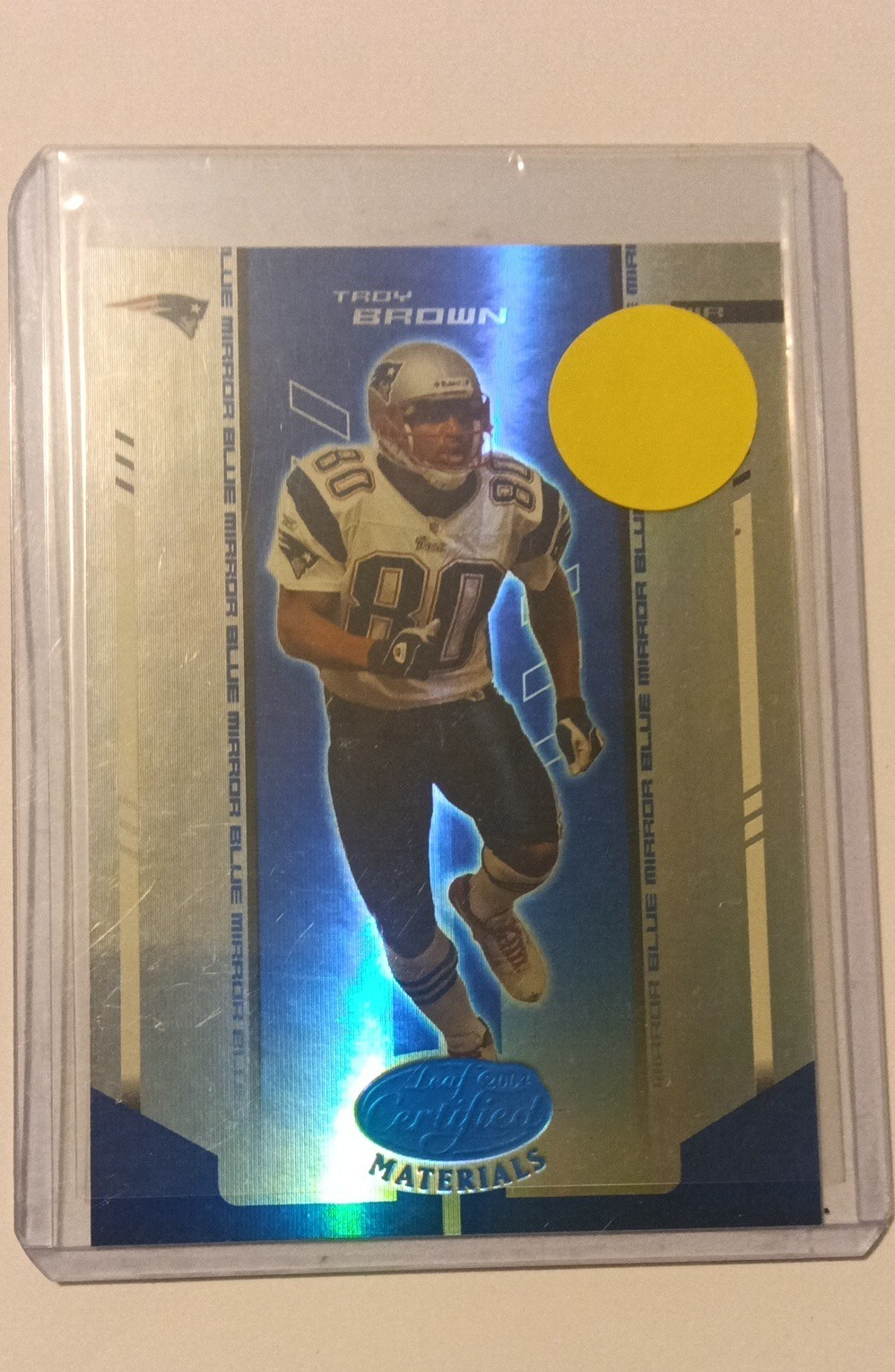2004 Leaf Certified Materials - Troy Brown #72 Mirror Blue Materials /50 (MEM) 2004 Leaf Certified Materials - Troy Brown #72 Mirror Blue Materials /50 (MEM)
