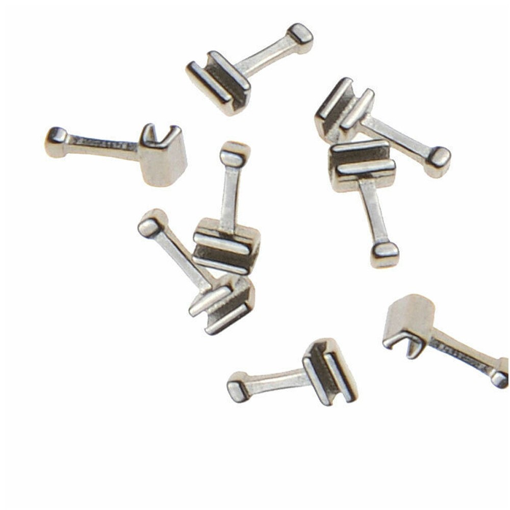 1000Pc Dental Orthodontic Crimpable Hook Long/Medium/Short /Stop Stainless Steel