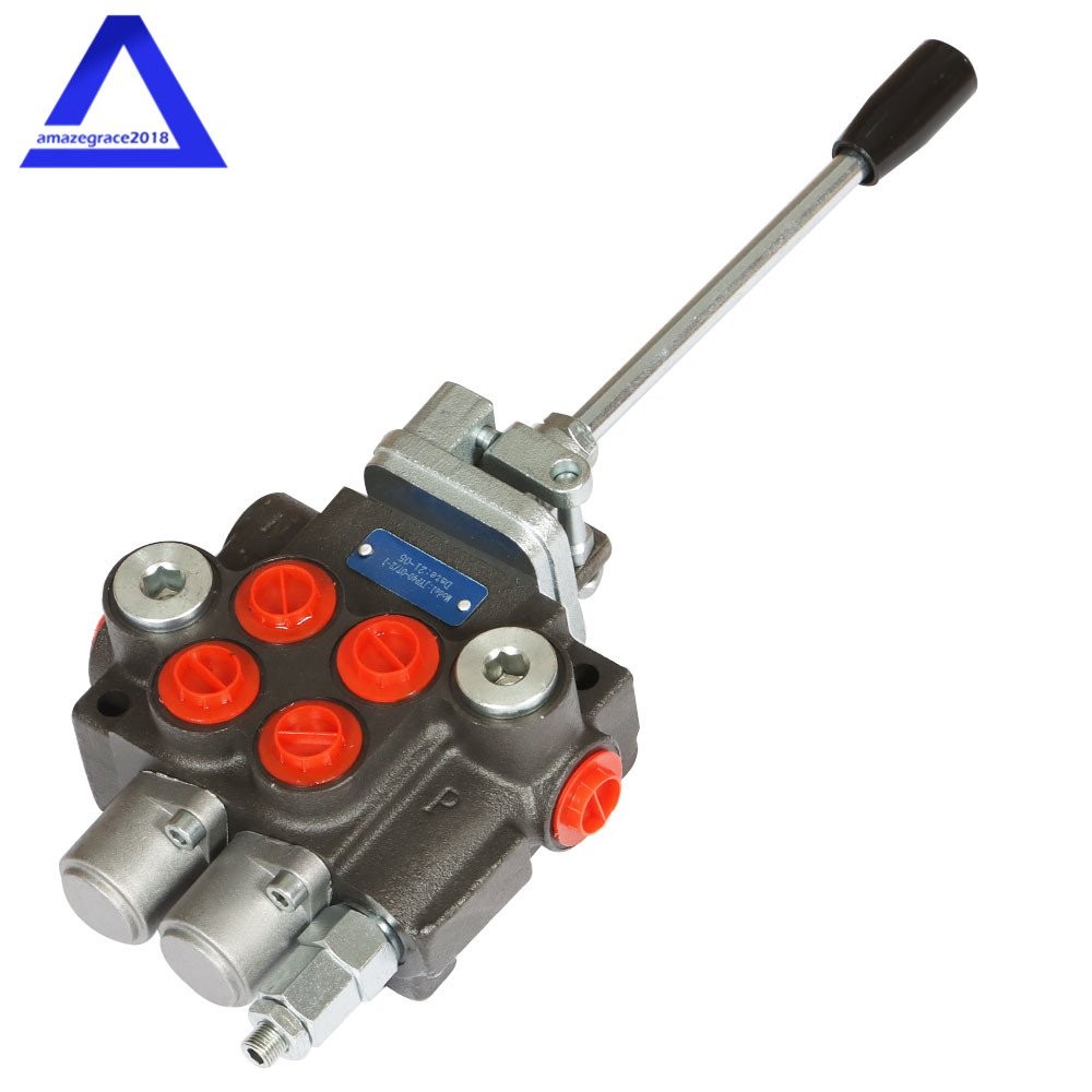 2 Spool 11GPM Hydraulic Control Valve Double Acting Tractor Loader W/Joystick