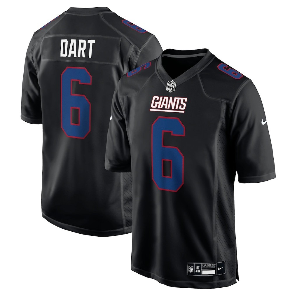 Jaxson #6 Dart 2025 Carbon Black Stitched Jersey (MEN) Jaxson #6 Dart 2025 Carbon Black Stitched Jersey (MEN)