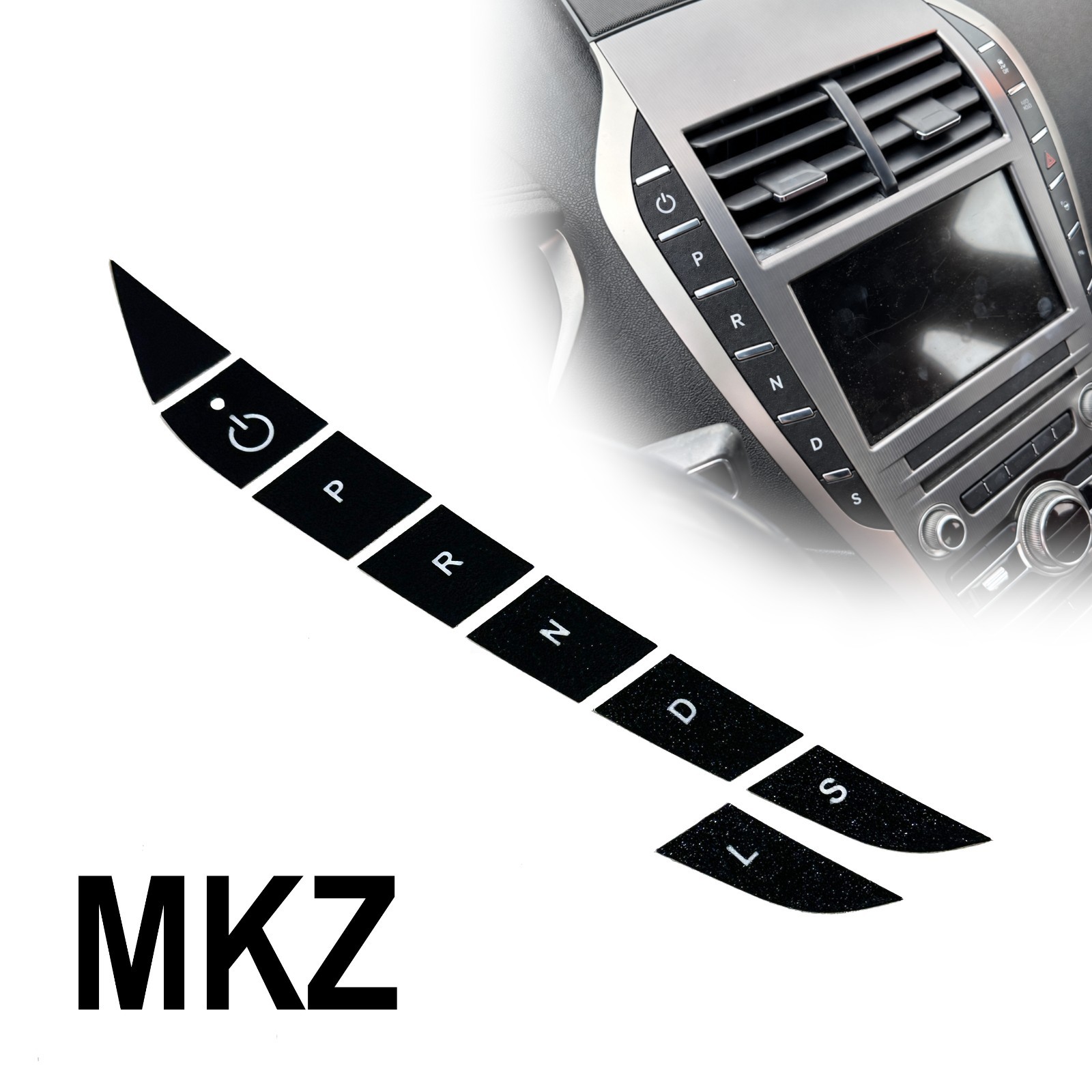 Shift Button Covers For Lincoln MKZ 2013-2020 Interior Restoring Shift Button Covers For Lincoln MKZ 2013-2020 Interior Restoring