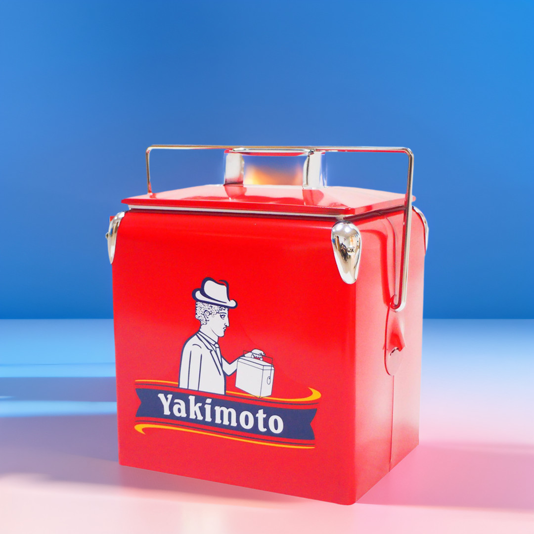 Yakimoto 13L/14Qt Small Cooler Hard Shell,Individuality Metal Ice Chest