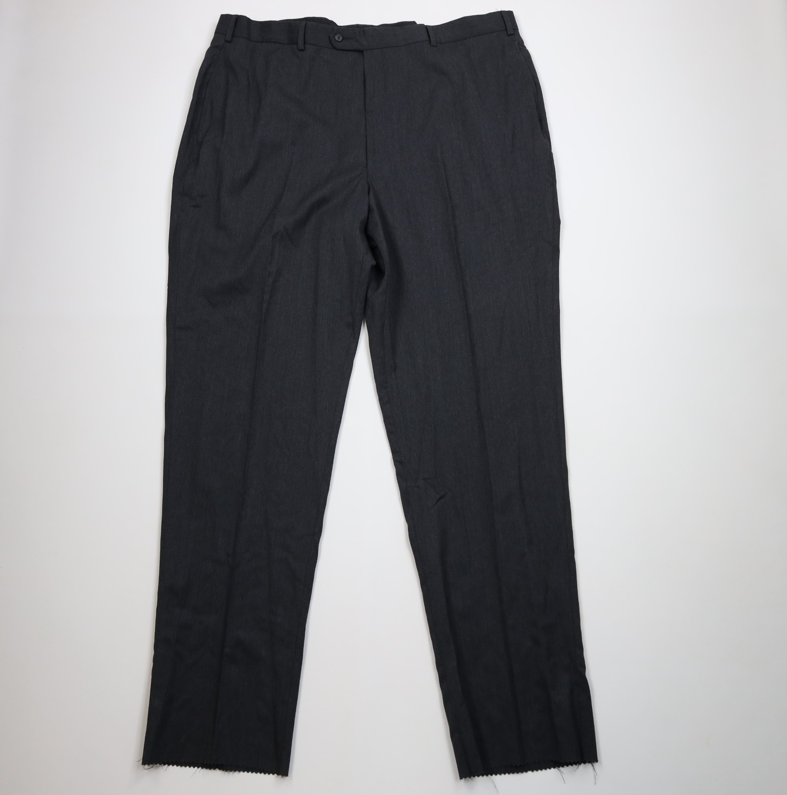 Deadstock Vintage Jos A Bank Mens 46 Stretch Wool Gabardine Wide Leg Chino Pants