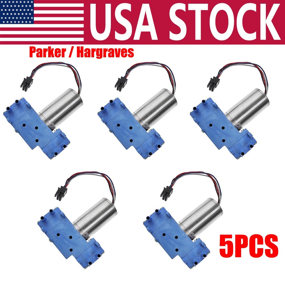 5PCS BLDC DC 12V Double Head Brushless Motor Mini Diaphragm Pump Air Vacuum Pump