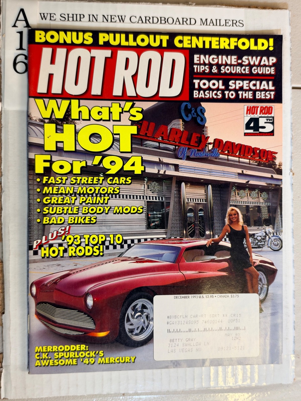 Vintage Hot Rod Magazine December 1993