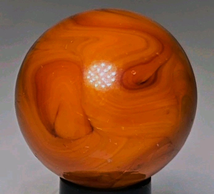 CHRISTENSEN AGATE CO. 'Orange Swirl' .52