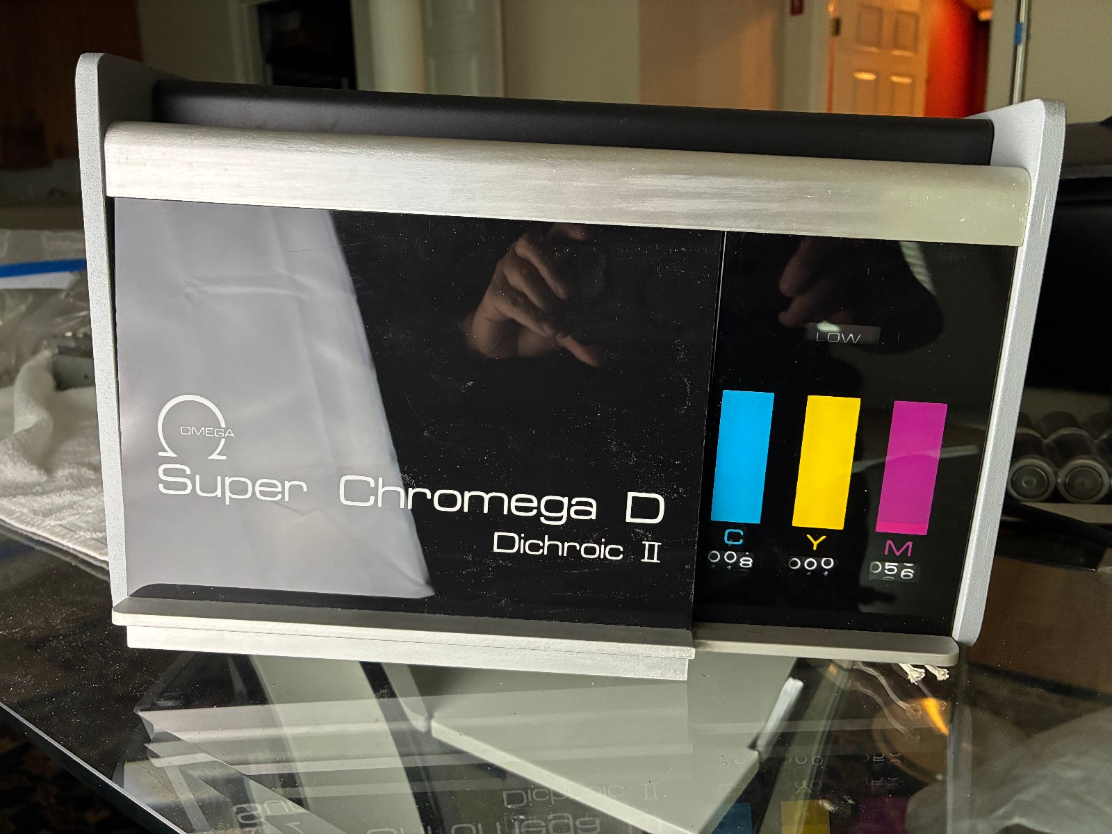 Omega Super Chromega D Dichroic II Lamp Housing, Tested, Working Omega Super Chromega D Dichroic II Lamp Housing, Tested, Working