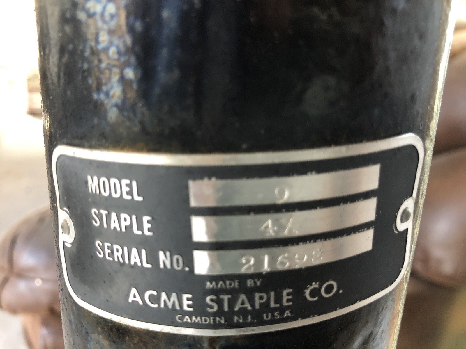 Vintage ACME Foot stapler 