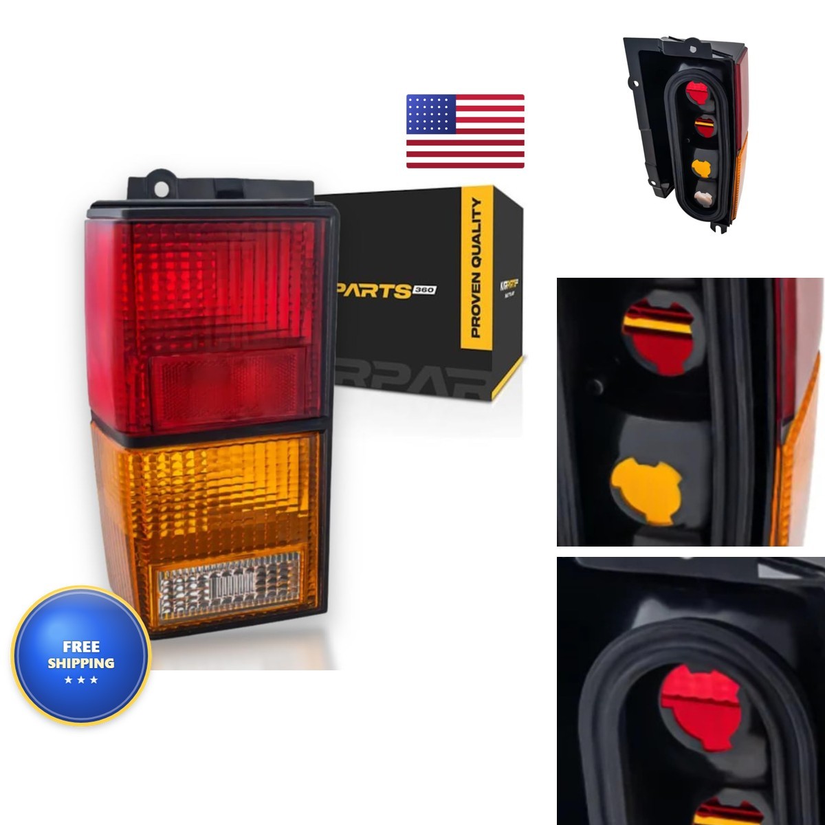 CarLights360 For Jeep Cherokee 1984-1996 Tail Light Assembly Driver Side CarLights360 For Jeep Cherokee 1984-1996 Tail Light Assembly Driver Side