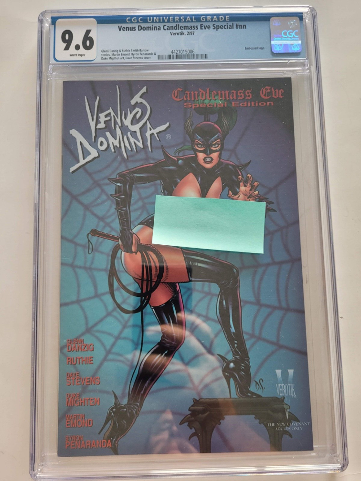 VENUS DOMINA CANDLEMASS EVE SPECIAL #nn CGC 9.6 GRADED 1997 VEROTIK DAVE STEVENS VENUS DOMINA CANDLEMASS EVE SPECIAL #nn CGC 9.6 GRADED 1997 VEROTIK DAVE STEVENS