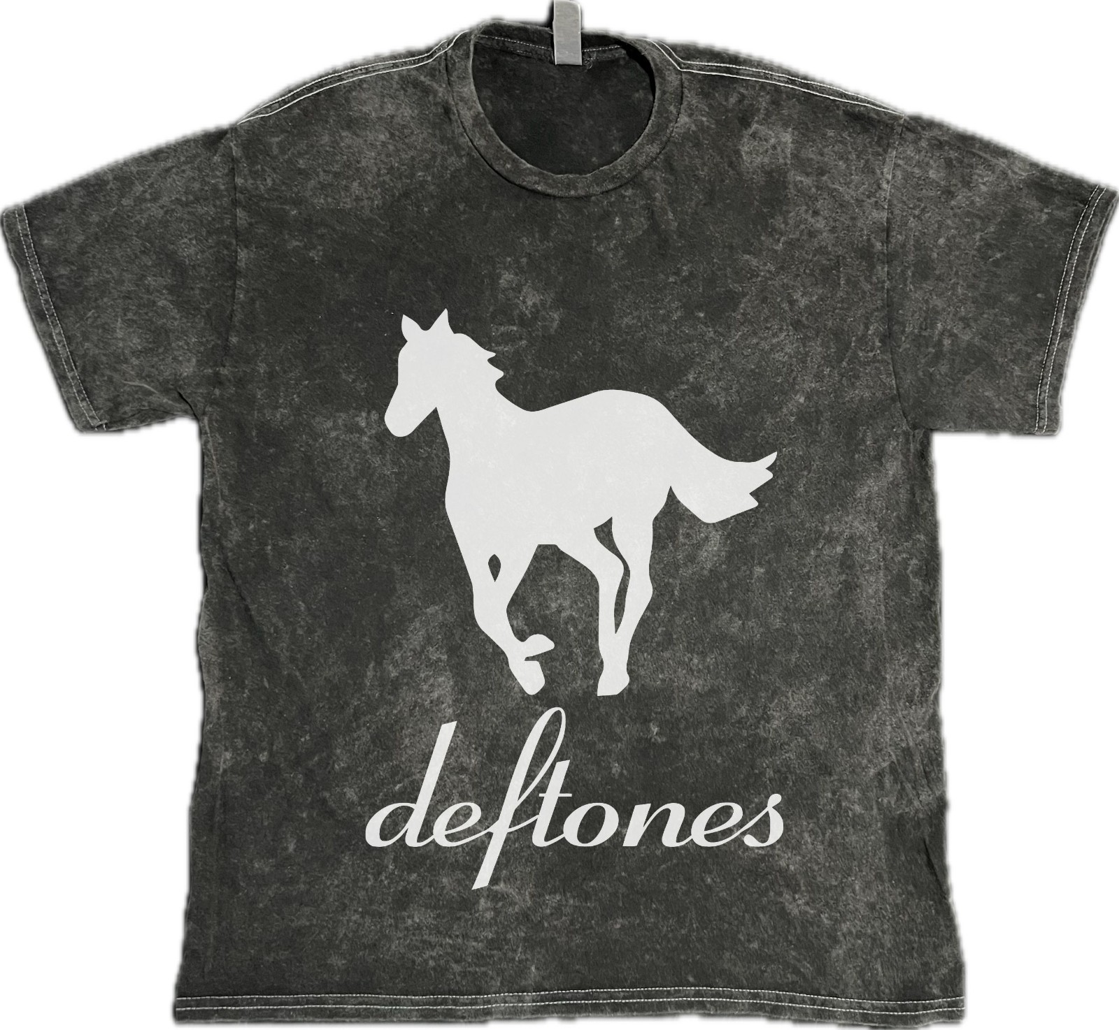 Deftones White Pony T-Shirt Hard Rock Music on Mineral Wash Vintage Washed Tee Deftones White Pony T-Shirt Hard Rock Music on Mineral Wash Vintage Washed Tee