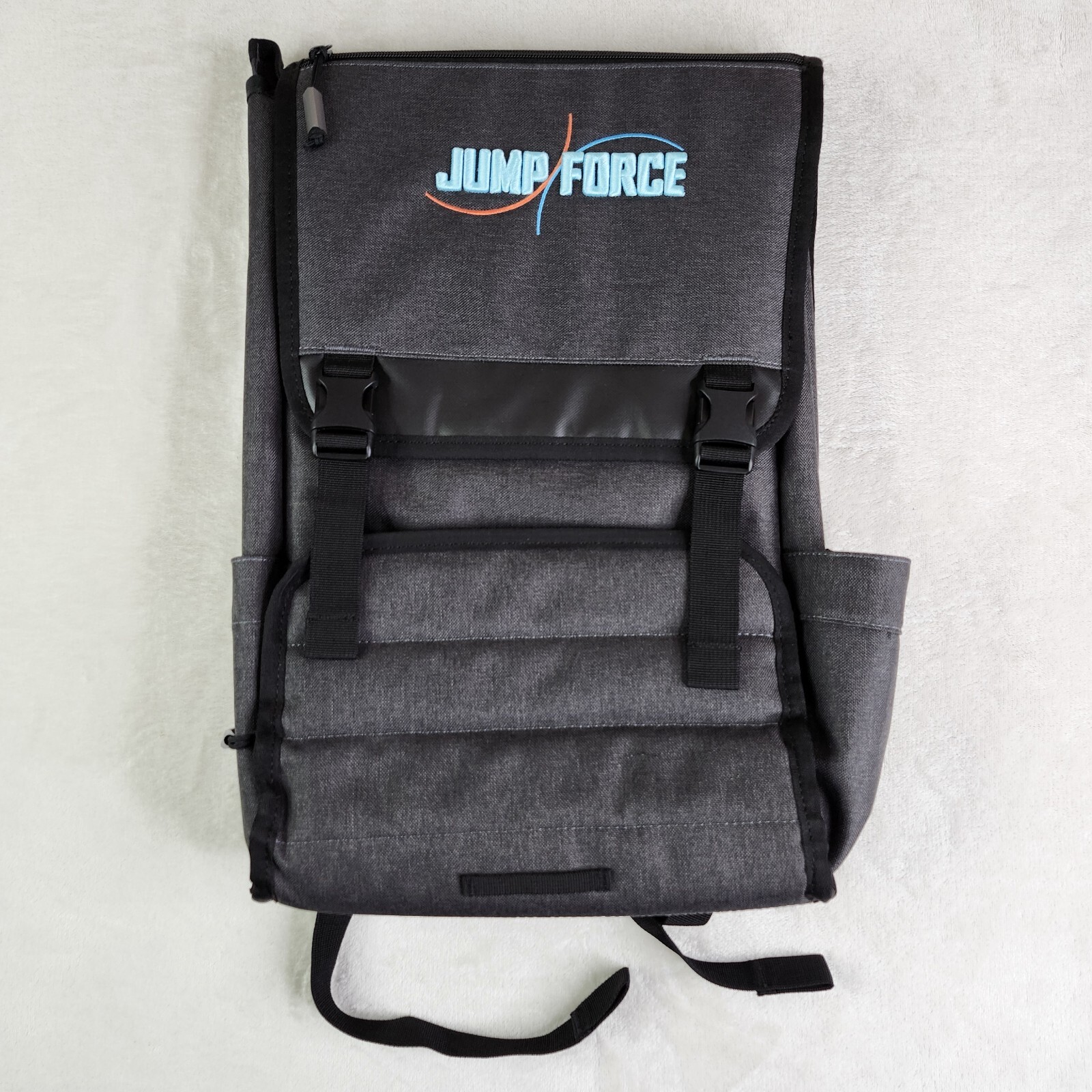 NEW Jump Force Game Commercial Laptop Backpack BANDAI 50th Anniversary Gray RARE NEW Jump Force Game Commercial Laptop Backpack BANDAI 50th Anniversary Gray RARE