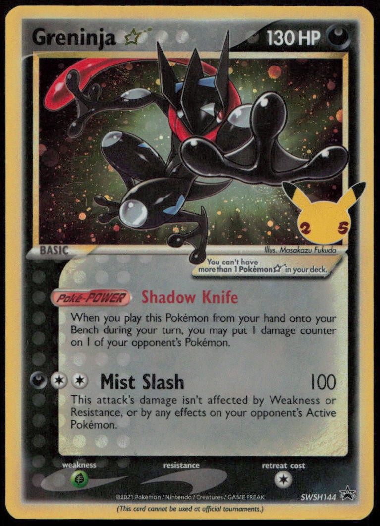 Greninja Star SWSH144 HP Sword & Shield Promo Holo Pokemon