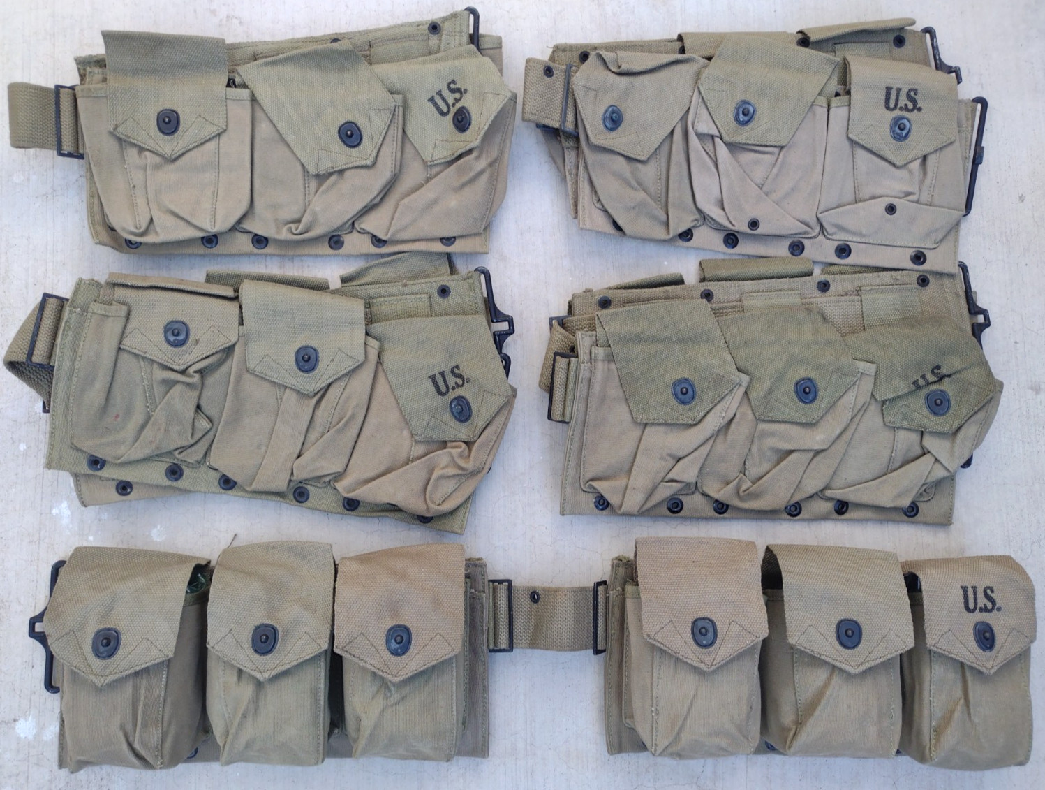 (1) ORIGINAL US WW2 M1937 BAR AMMO BELT CARTRIDGE BELT 1942 DATED BOYT (1) ORIGINAL US WW2 M1937 BAR AMMO BELT CARTRIDGE BELT 1942 DATED BOYT