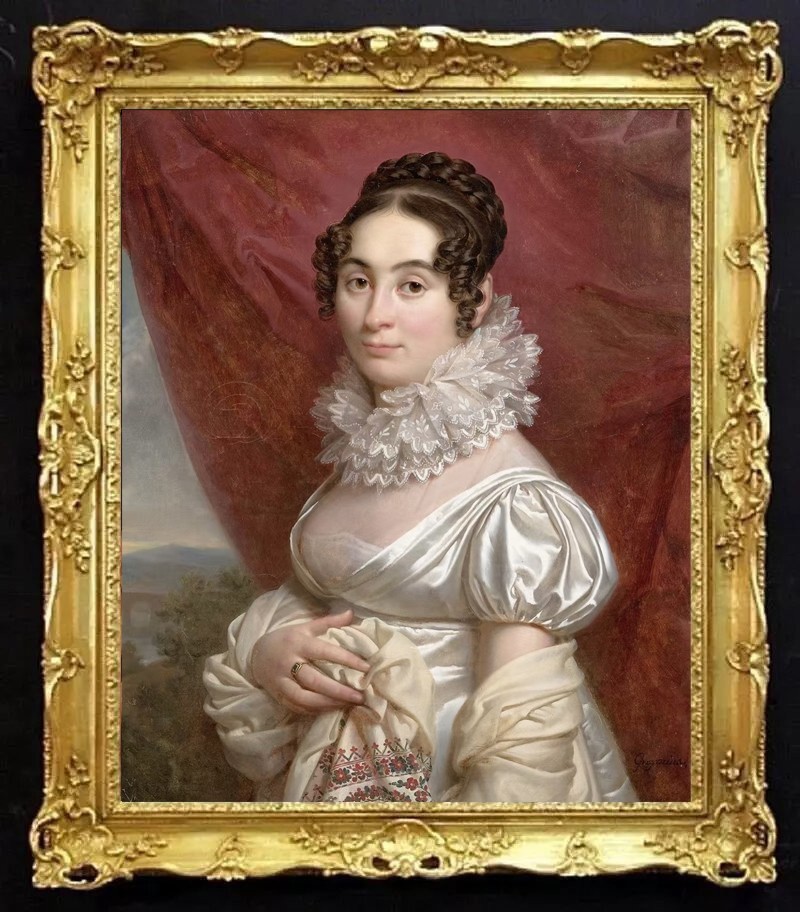 Handmade Old Master-Art Antique Oil Painting noblewoman girl on canvas 24\ Handmade Old Master-Art Antique Oil Painting noblewoman girl on canvas 24\