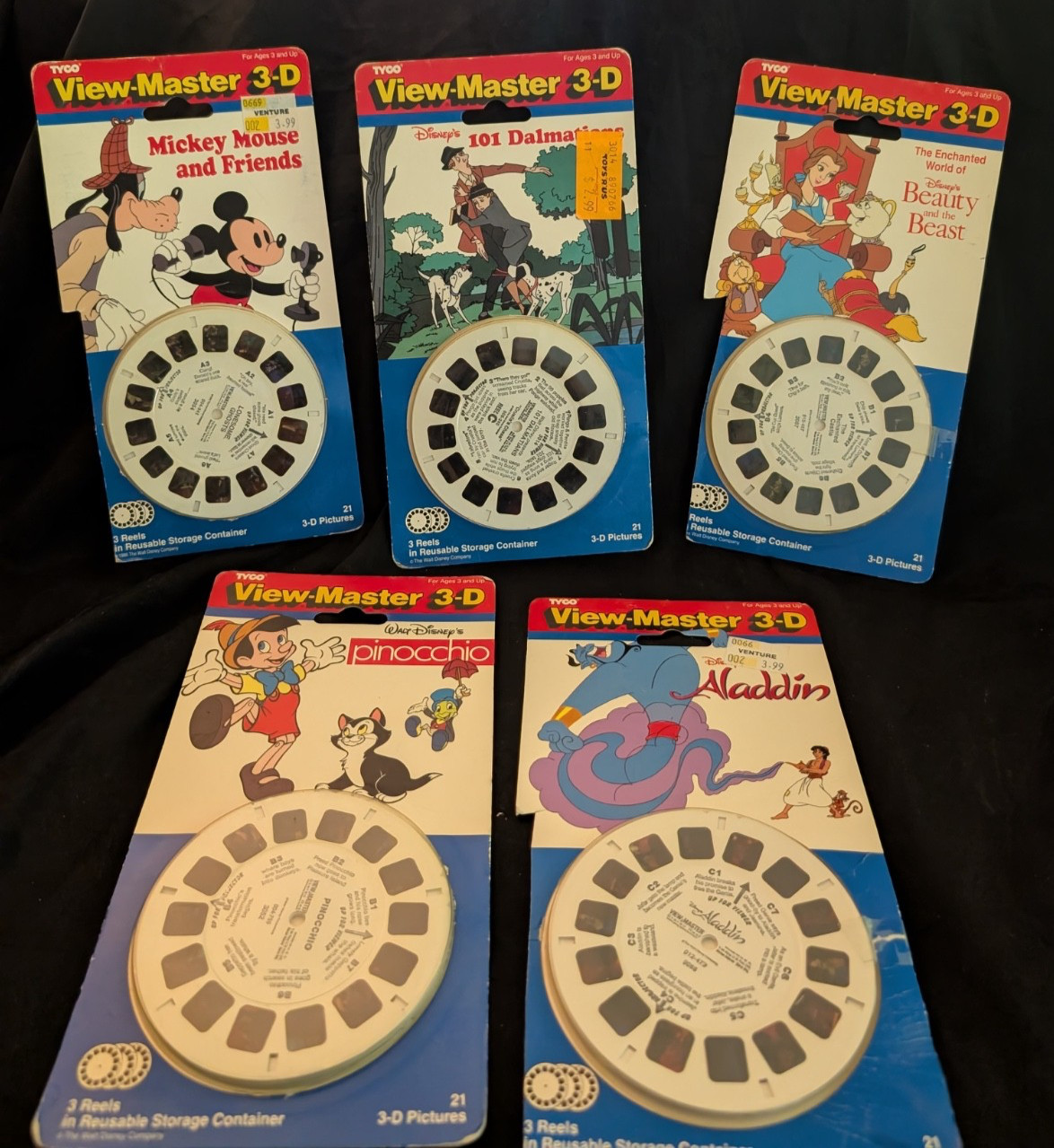 Tyco View-Master Disney Cartoon Reels Lot of 5 Tyco View-Master Disney Cartoon Reels Lot of 5