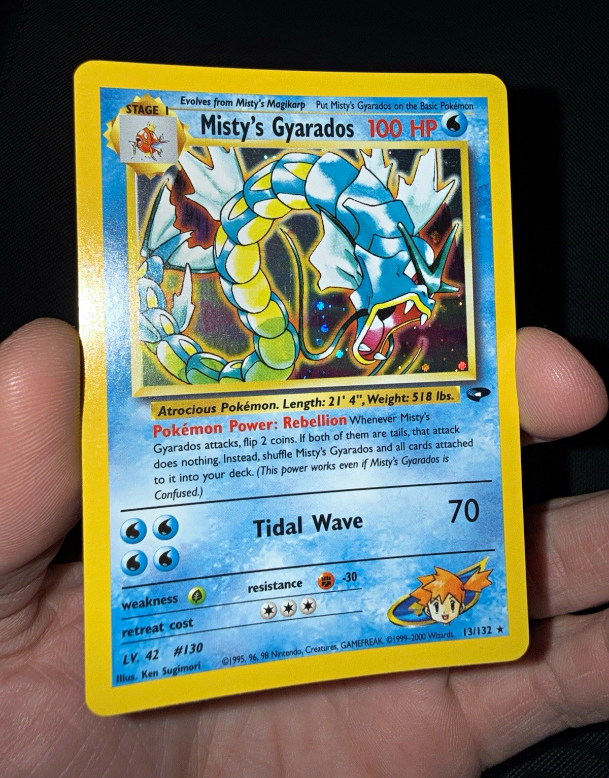 Misty\'s Gyarados Pokémon TCG Gym Challenge Holo Rare #13/132 English 100HP