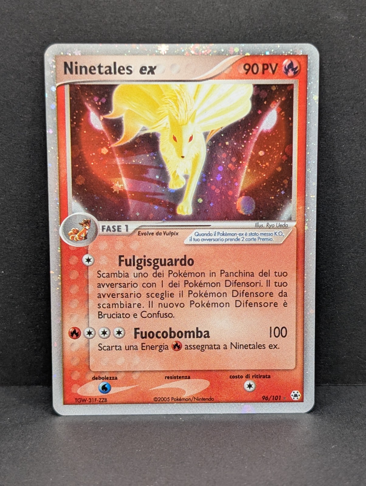 Ninetales ex 96/101 Hidden Legends Holo Rare Pokemon TCG Nintendo ITALIAN LP+
