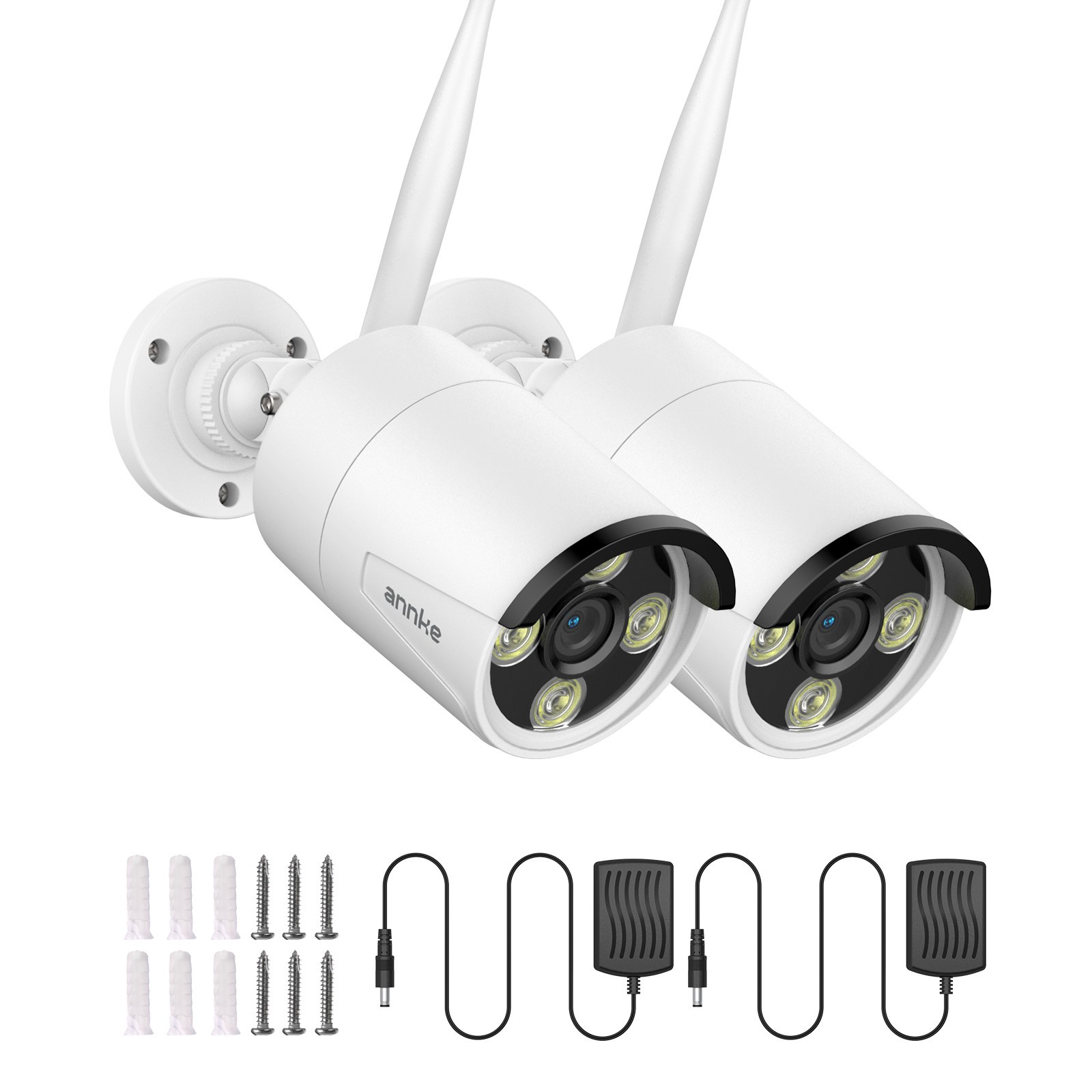 ANNKE 2pcs 4K Wireless Two Way Audio 8MP Outdoor Security Camera for NVR N98WHR ANNKE 2pcs 4K Wireless Two Way Audio 8MP Outdoor Security Camera for NVR N98WHR