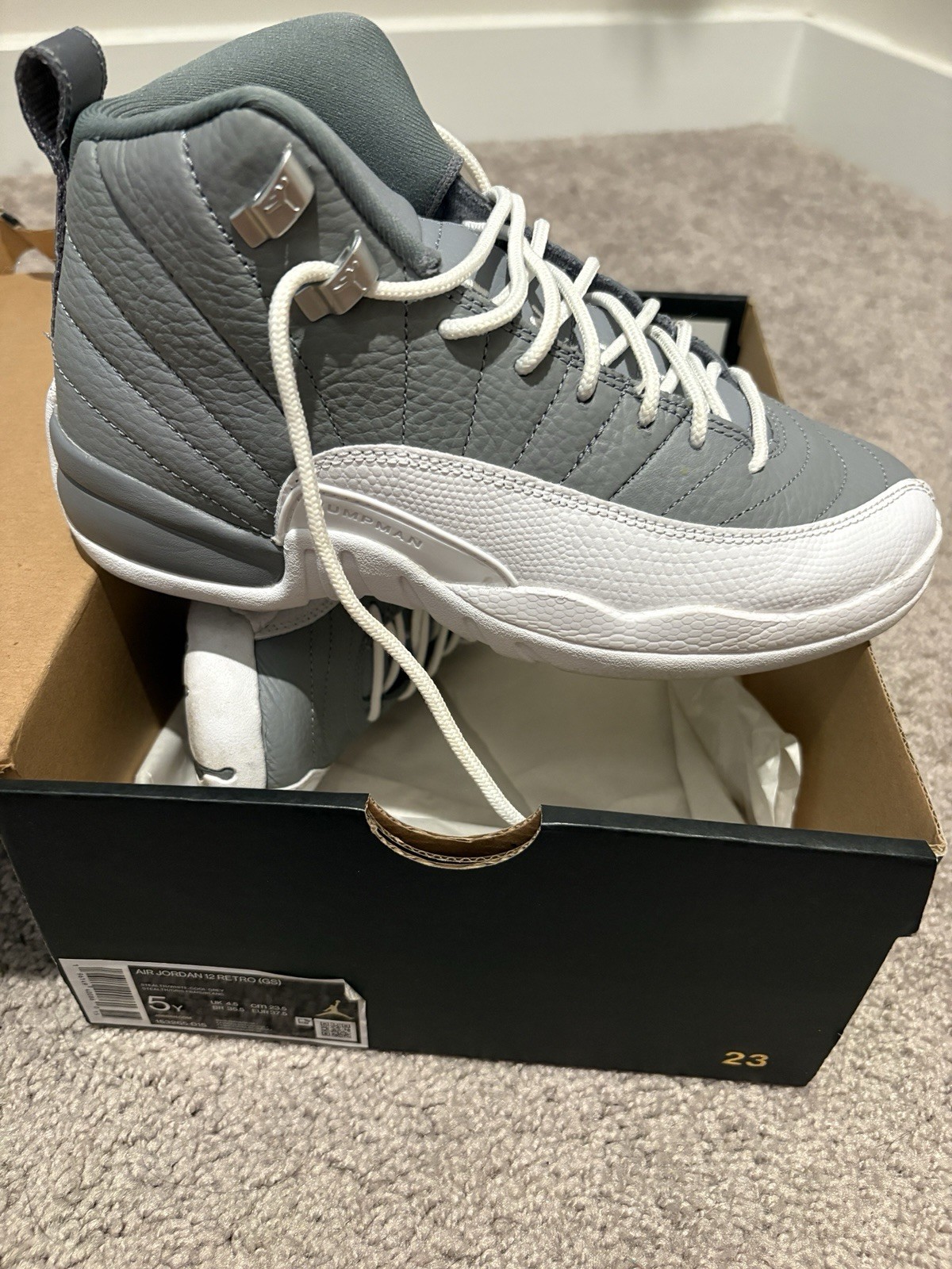 Size 5Y - Jordan 12 Stealth 2022 Size 5Y - Jordan 12 Stealth 2022