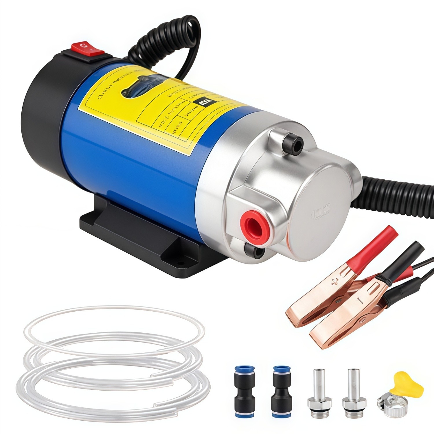 Oil Extractor Pump,12V 100W Self-Priming Electric Fluid Transfer Pump for Engine