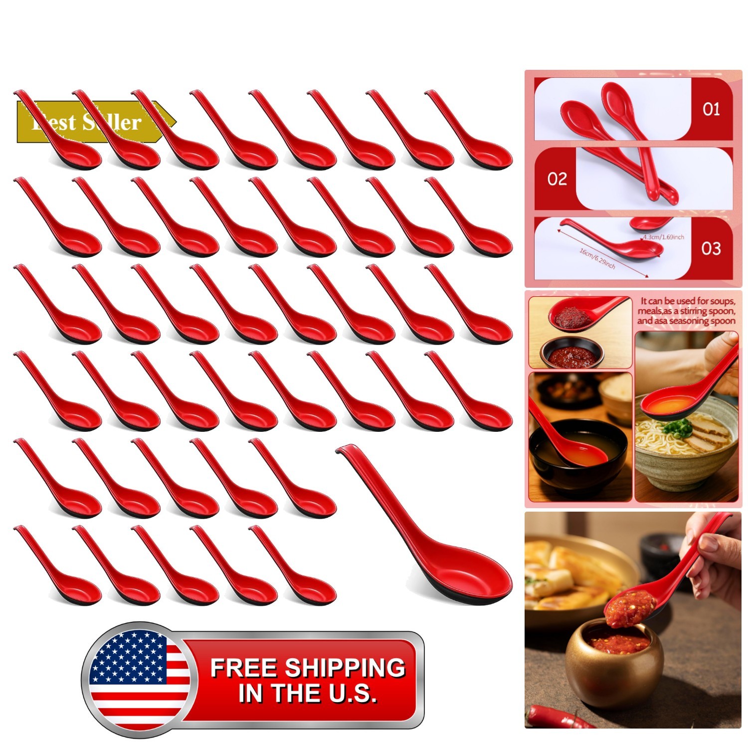 120 Pcs Asian Soup Spoons 120 Pcs Asian Soup Spoons