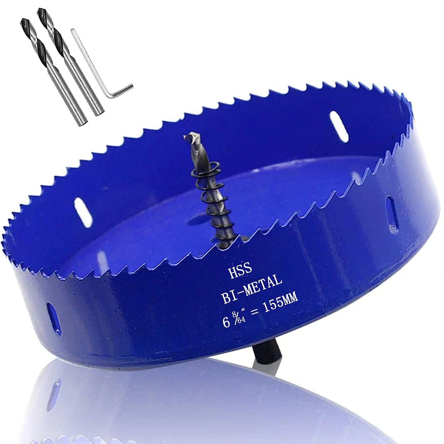 6 1/8 Inch Hole Saw, 155Mm, 1 1/4 Inch Cutting Depth