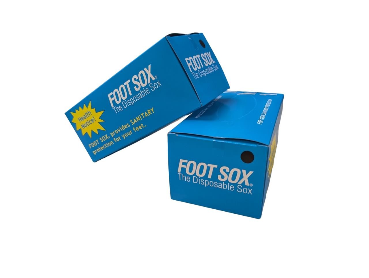 Foot Sox - The Disposable Sanitary Socks | Black, Unisex (144 Sox/Box)