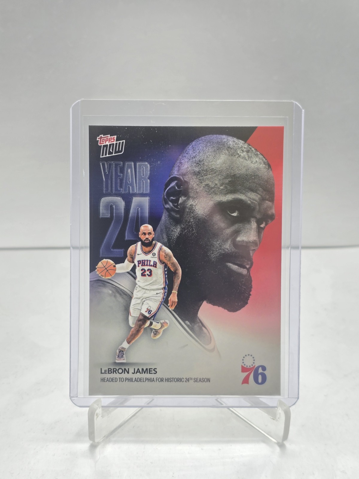 LeBron James Topps NOW 2026-27 Year 24 Philadelphia 76ers #OS3 *In Hand* LeBron James Topps NOW 2026-27 Year 24 Philadelphia 76ers #OS3 *In Hand*