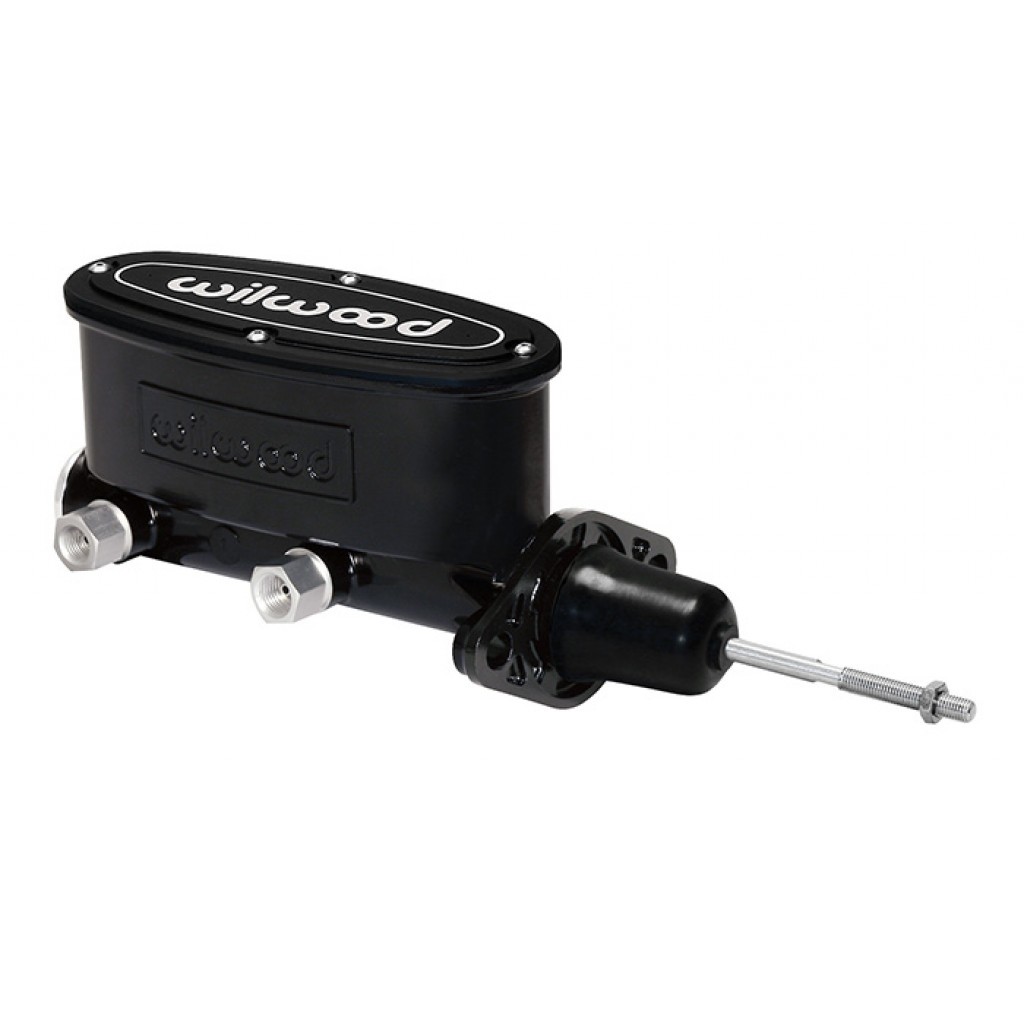 Wilwood Master Cylinder High Volume Tandem - 15/16in Bore Black - W/Pushrod