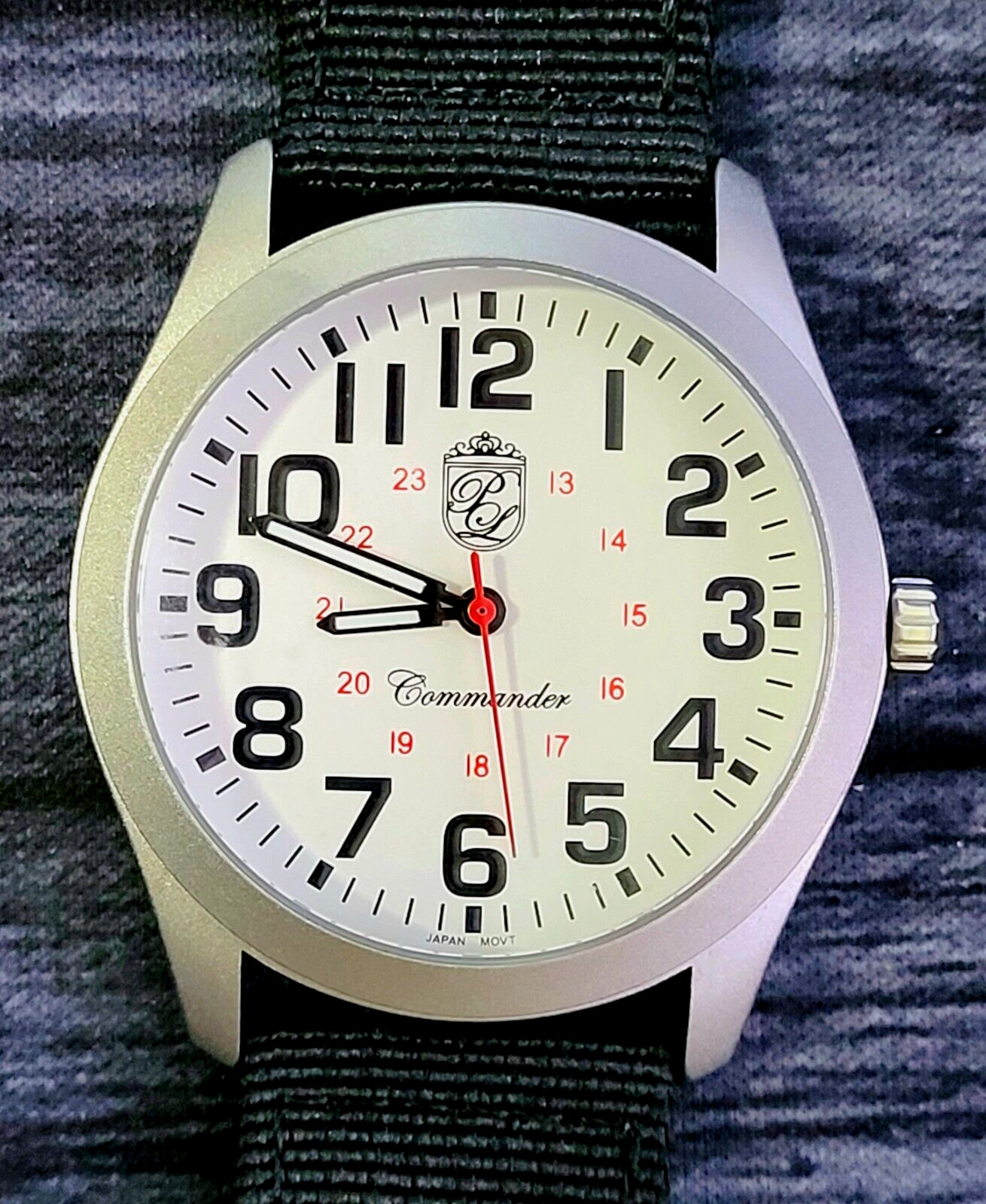 Authentic Pierre Lucerne Commander Railroad Style White Dial Watch
