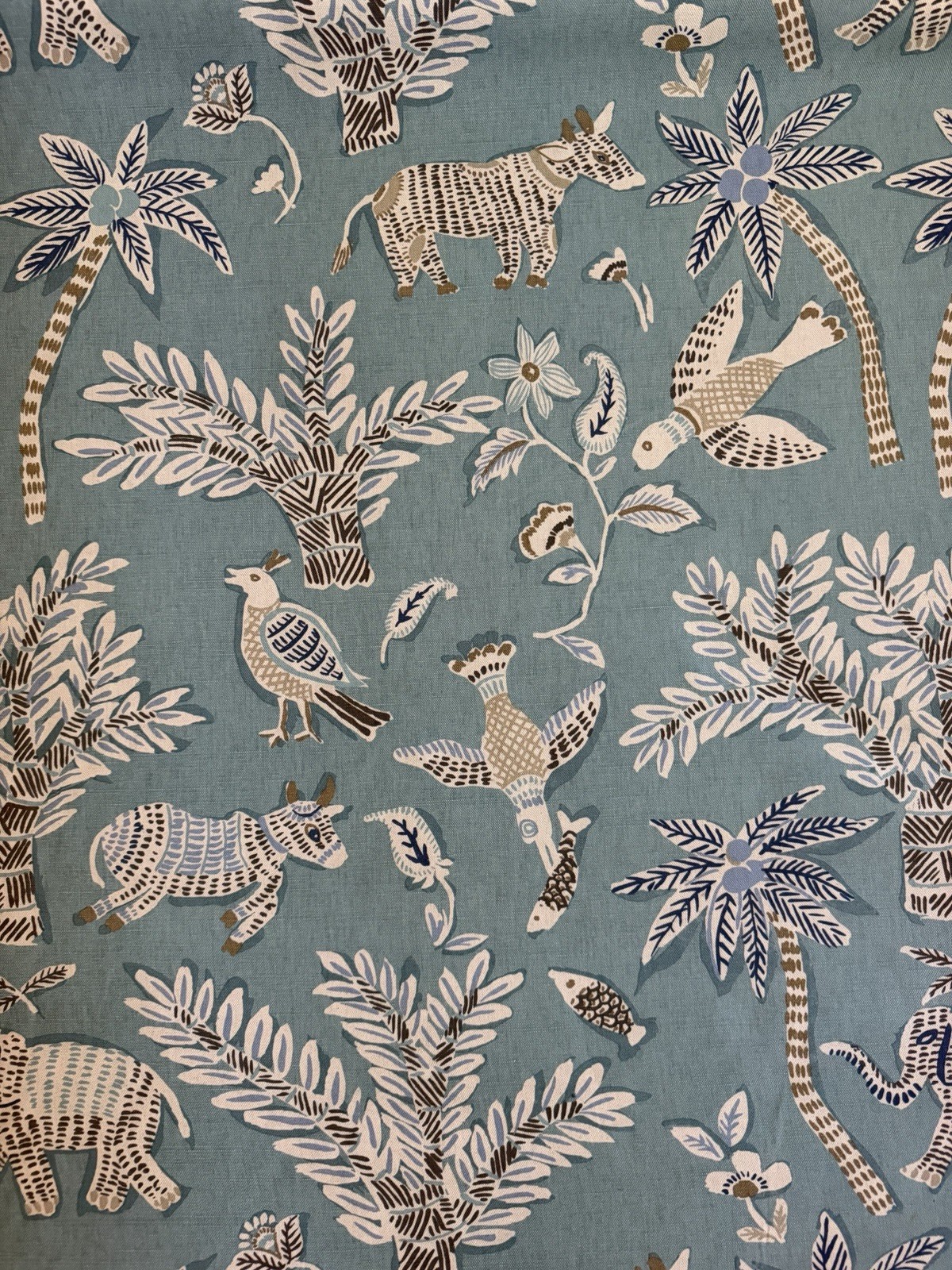 THIBAUT F988721 GOA Linen Blend FABRIC 4 5/8 Yards