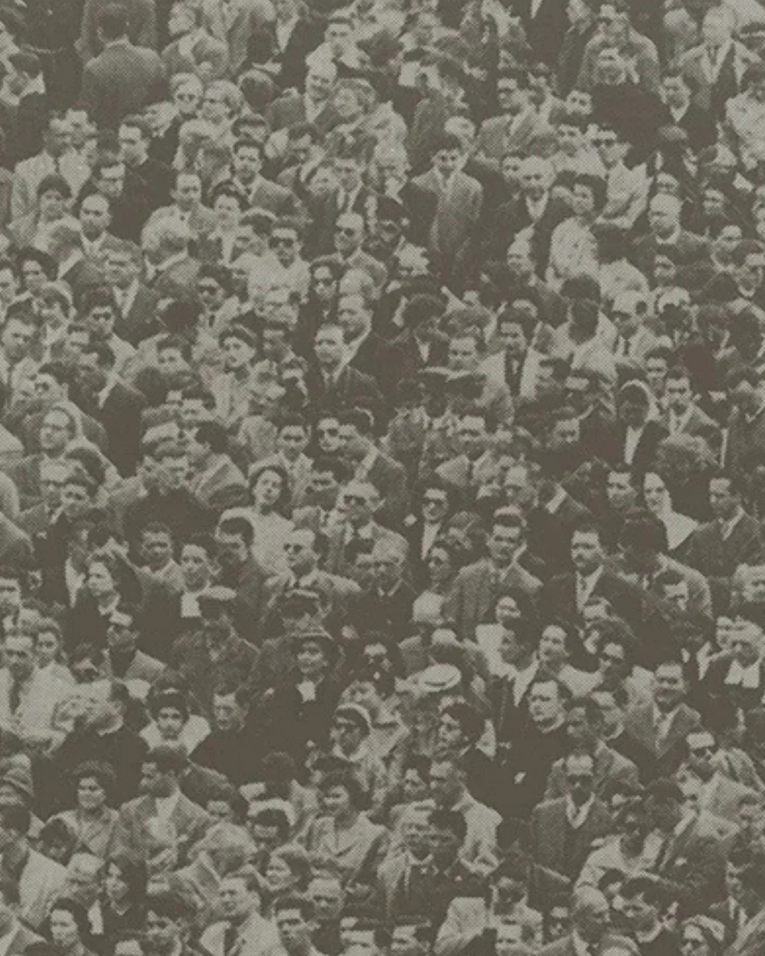 Flavor Paper Crowd (Where’s Warhol?) Wallpaper - Graphite Gray Flavor Paper Crowd (Where’s Warhol?) Wallpaper - Graphite Gray