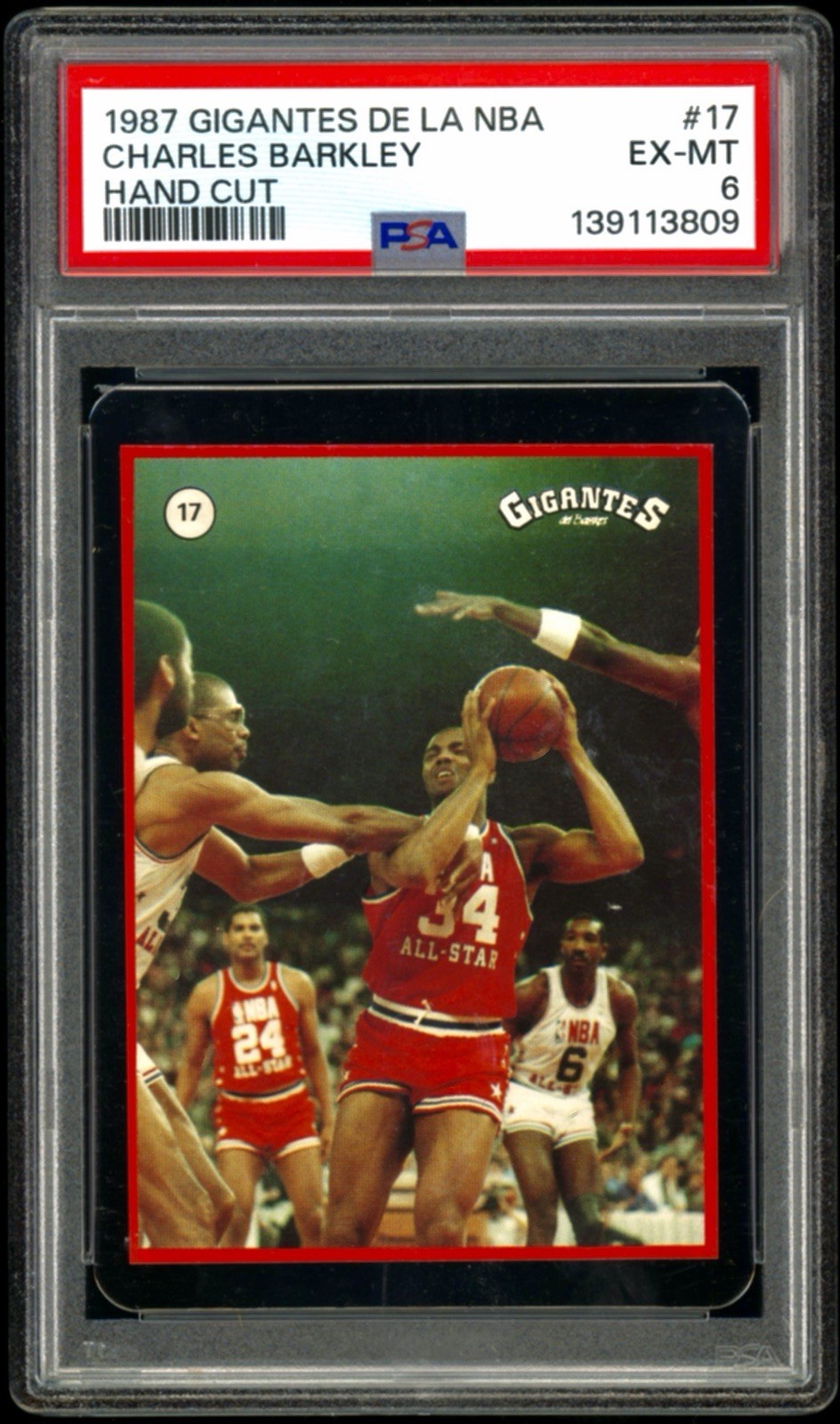 1987 Gigantes De La NBA Charles Barkley #17 76ers PSA 6 RARE HOF PSA POP 2 1987 Gigantes De La NBA Charles Barkley #17 76ers PSA 6 RARE HOF PSA POP 2