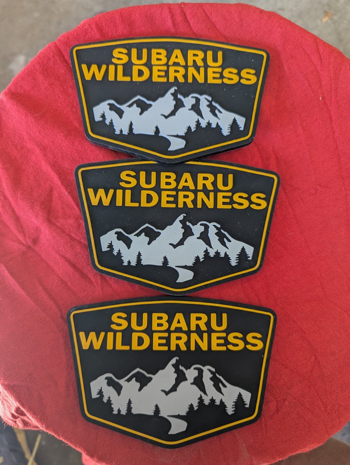 SUBARU WILDERNESS Badge Emblem 3 PIECE SET