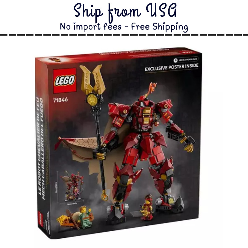 LEGO Ninjago The Fire Knight Mech Building Set