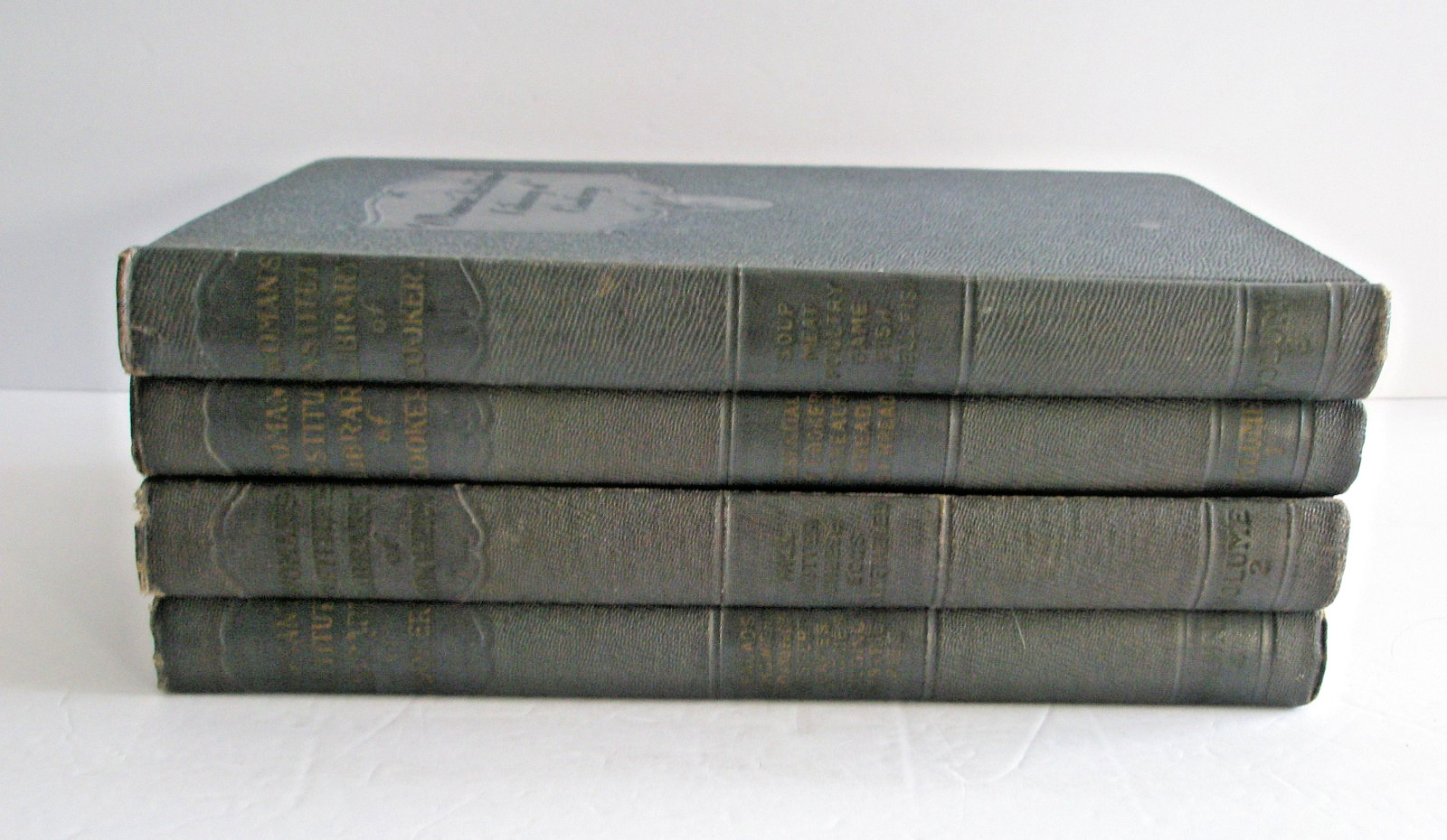 Vintage Woman\'s Institute Library of Cookery Vol. 1-4 1925 Scranton Pennsylvania