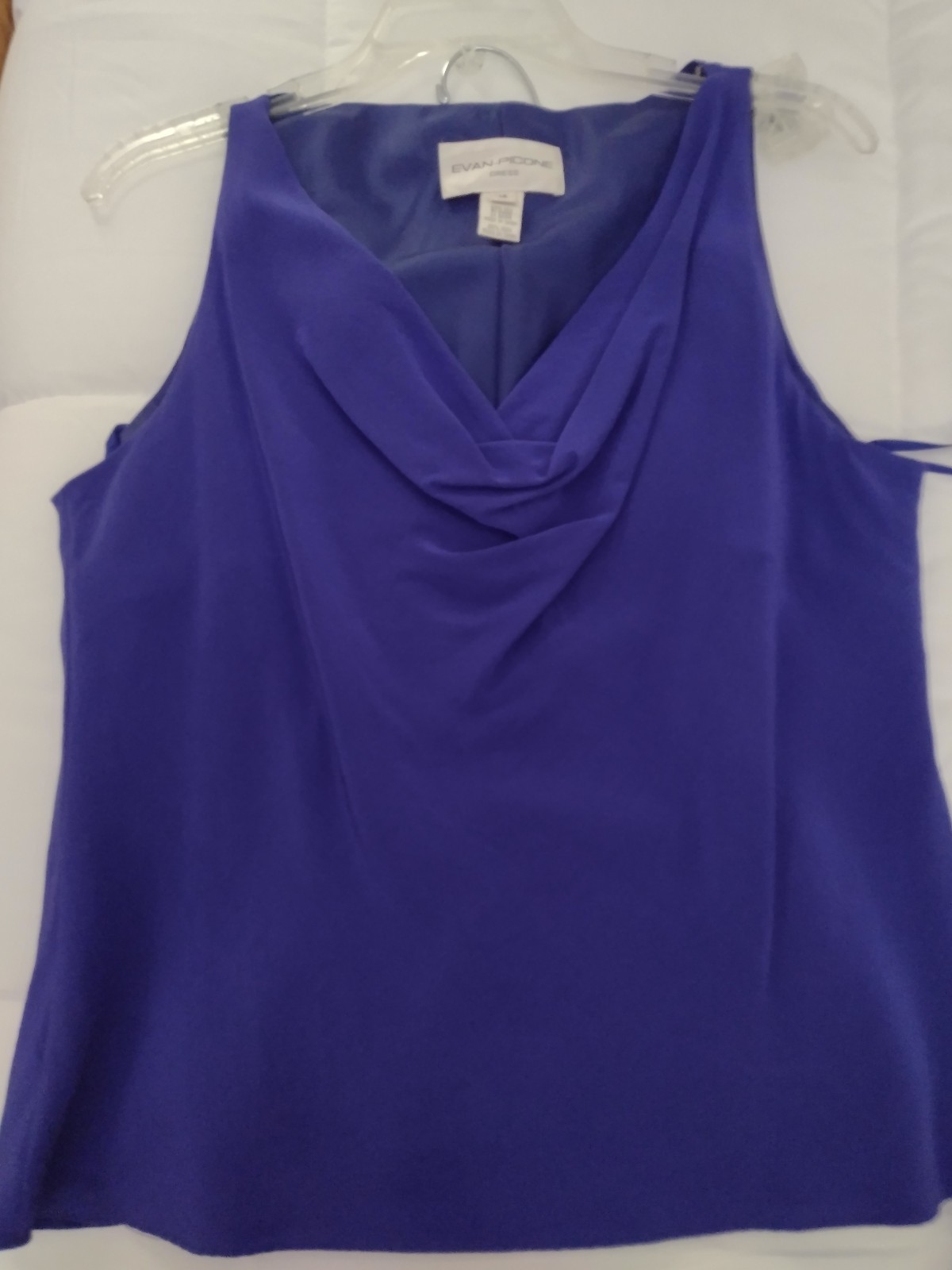 Evan Picone Silk Vintage Skirt Set Dress Size 16 Blue Evan Picone Silk Vintage Skirt Set Dress Size 16 Blue