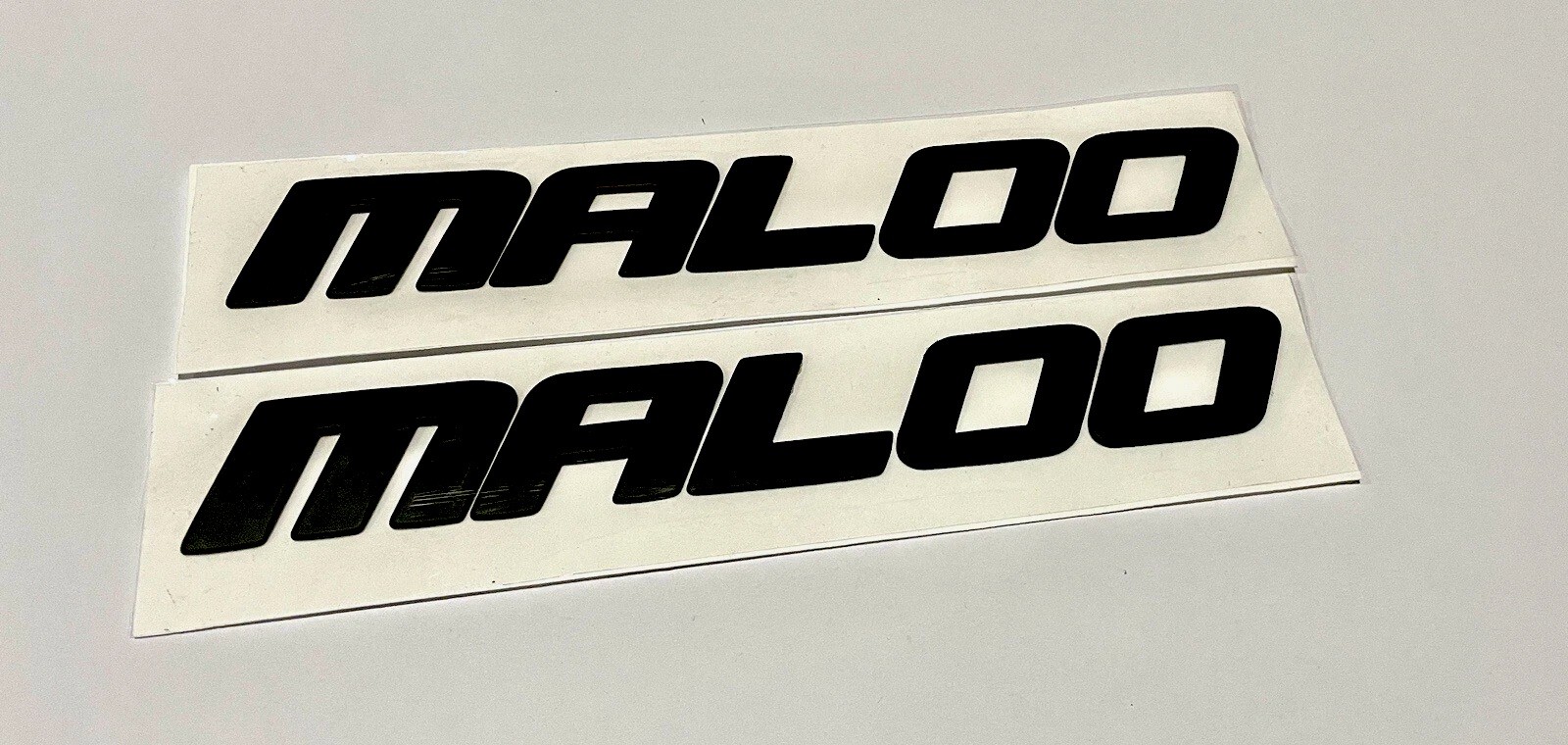 Maloo VZ Script Badge Matt Black HSV Maloo Matt Black X 2 Maloo VZ Script Badge Matt Black HSV Maloo Matt Black X 2