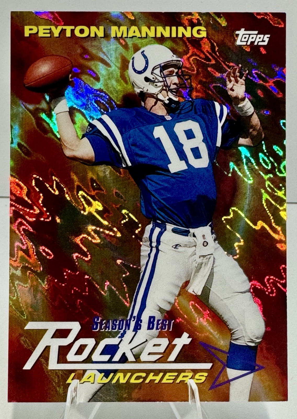 Peyton Manning 1999 Topps Season's Best Rocket Launcher #SB10 Colts HOF
