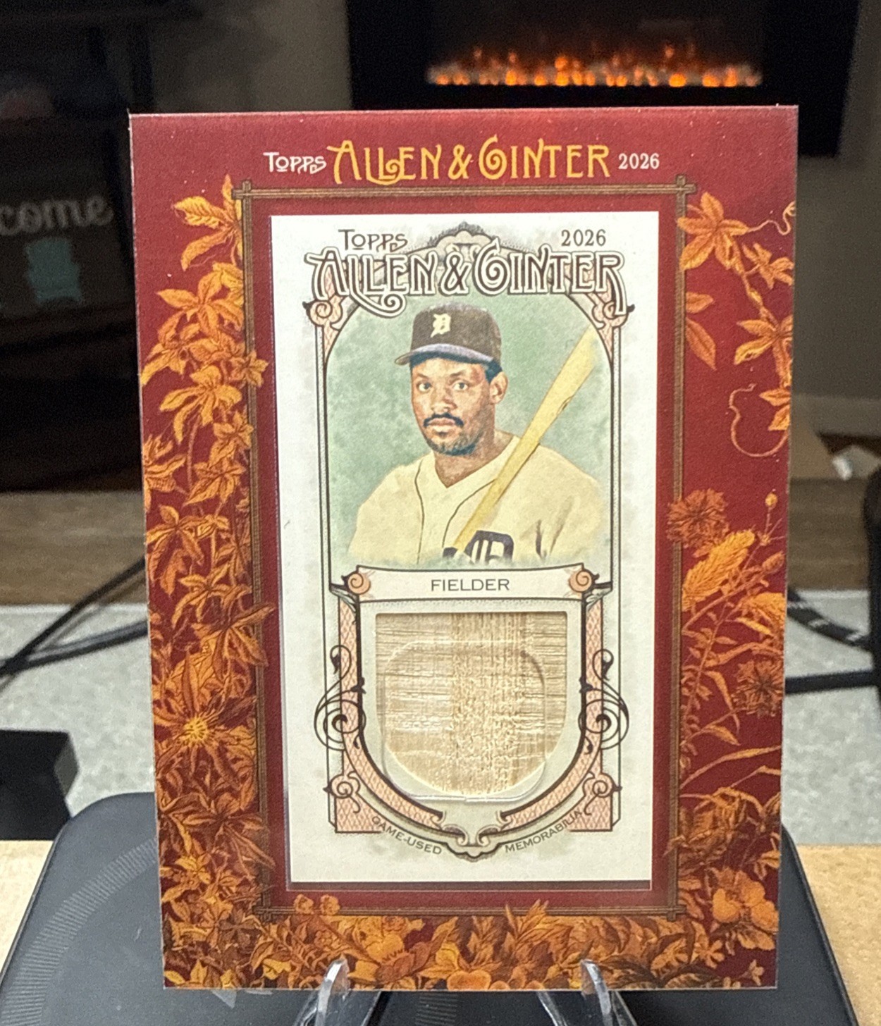 2026 Topps Allen & Ginter Cecil Fielder Framed Mini Relic Tigers FMR-CF 2026 Topps Allen & Ginter Cecil Fielder Framed Mini Relic Tigers FMR-CF