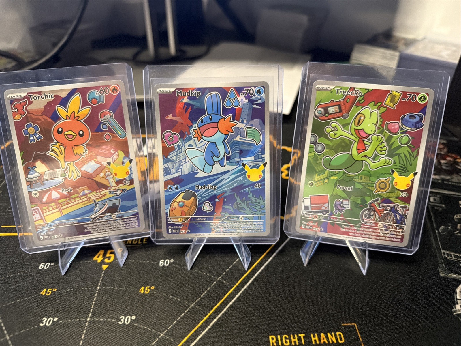2026 Pokemon First Partner Series 3 Treecko Torchic Mudkip 055 056 057 Hoenn