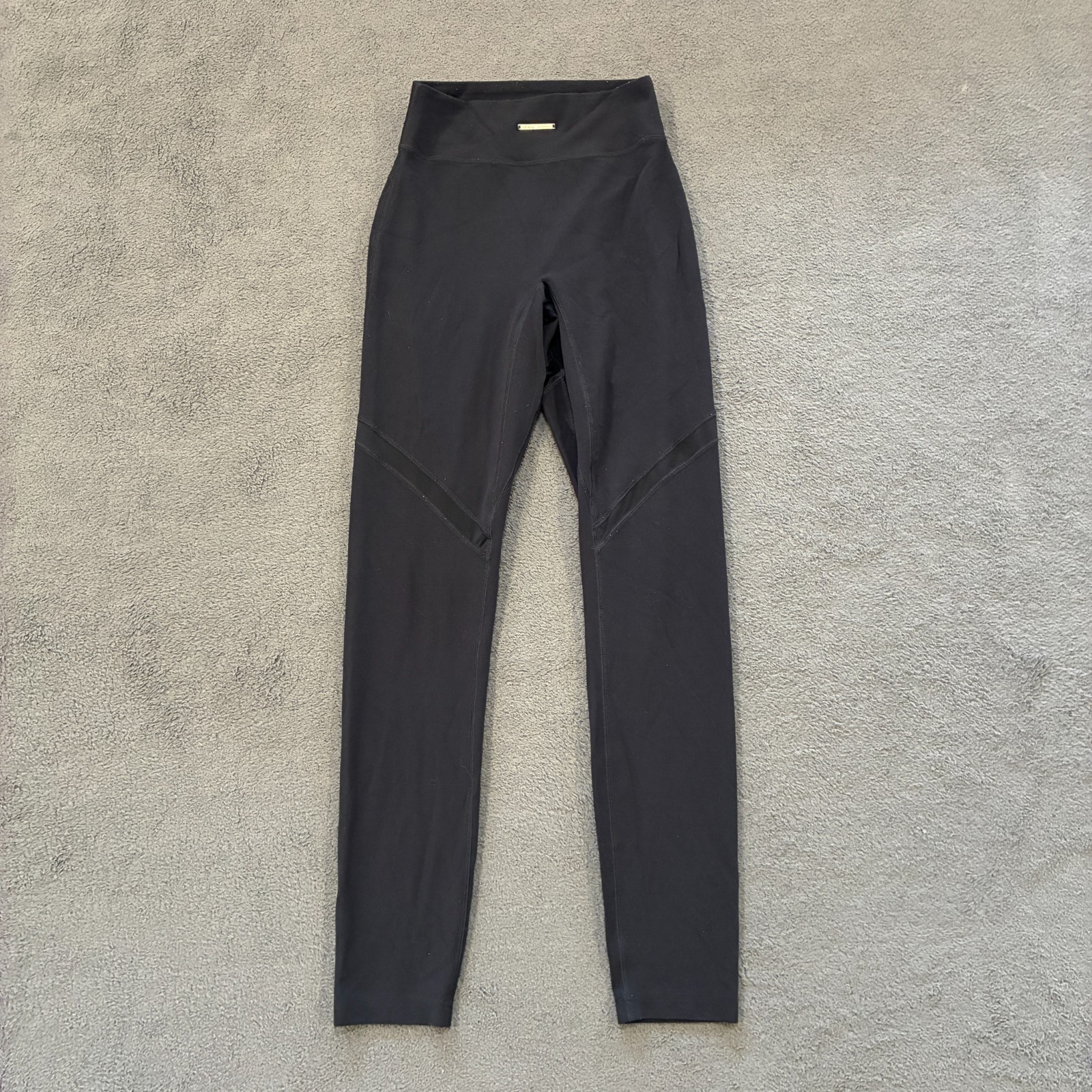 Gymshark Whitney Simmons Black Mesh Leggings Ruched Bum Leggings Women\'s Sz XS