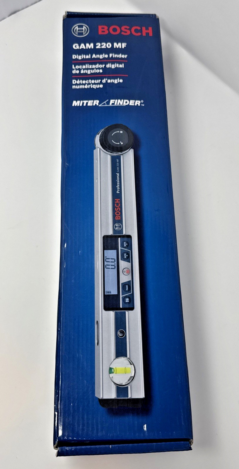 Bosch GAM 220 MF Miter finder Digital Angle Finder W/Case  USED ONCE