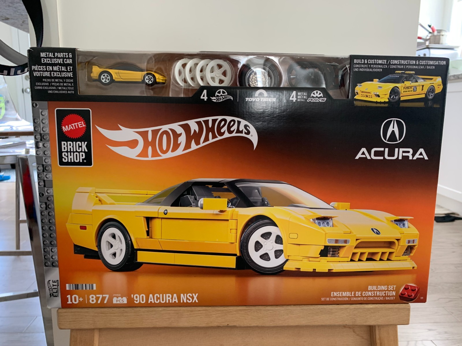 Mattel Brick Shop Hot Wheels 90 Acura NSX Yellow Building Toy 877 Pieces NEW., Mattel Brick Shop Hot Wheels 90 Acura NSX Yellow Building Toy 877 Pieces NEW.,