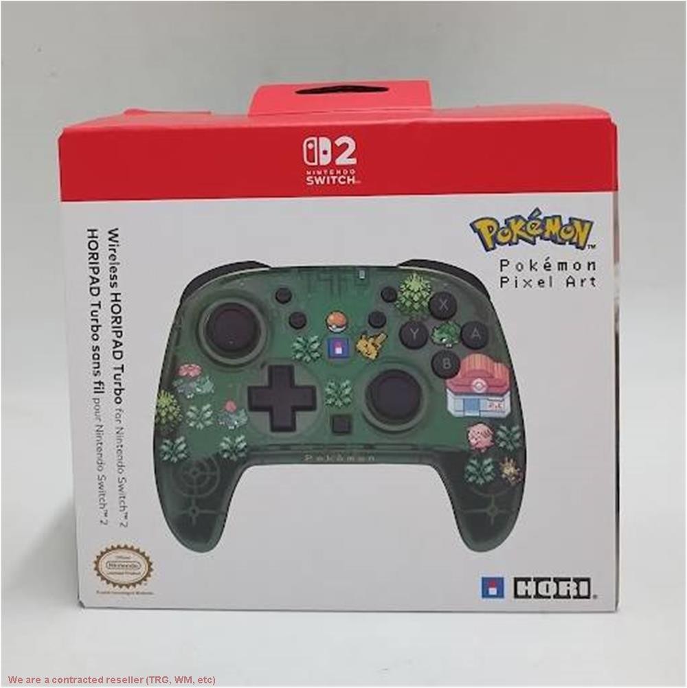HORI Wireless HORIPAD Turbo (Pokemon Pixel Green) for Nintendo Switch 2 HORI Wireless HORIPAD Turbo (Pokemon Pixel Green) for Nintendo Switch 2