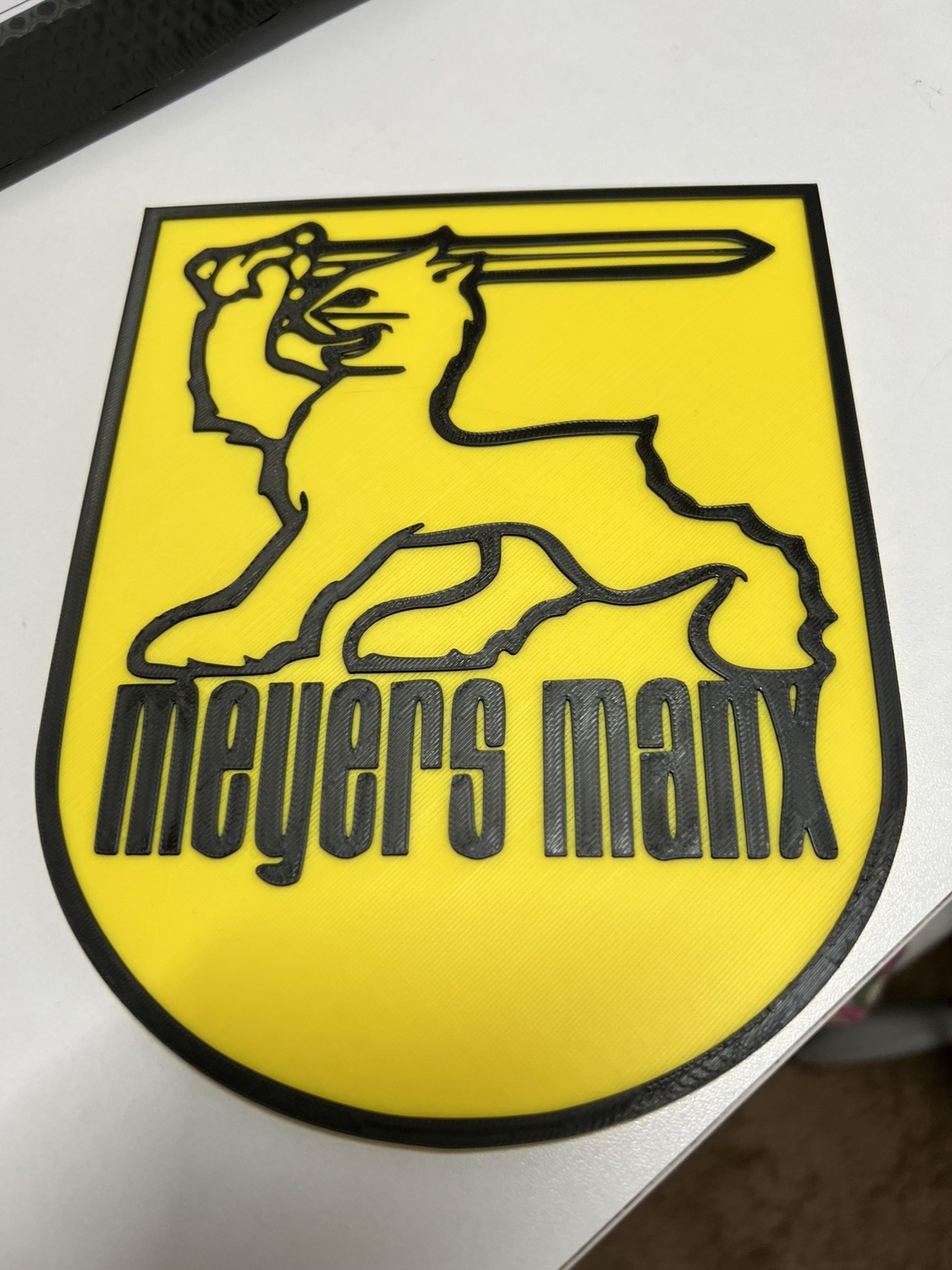 Meyers Manx plaque sign shop office 3d  printed 6x61/2 inches 