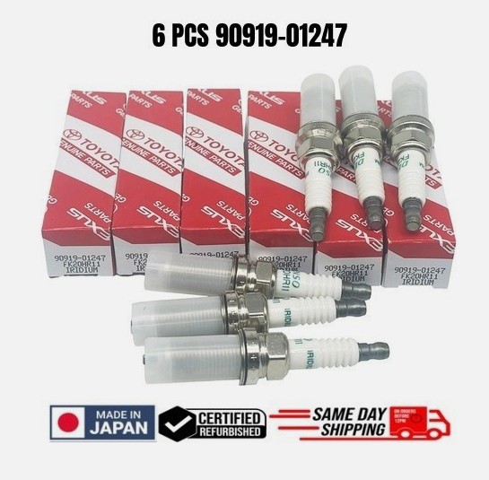 6 PCS NEW OEM Denso FK20HR11 90919-01247 Spark Plugs For Toyota Lexus Replace