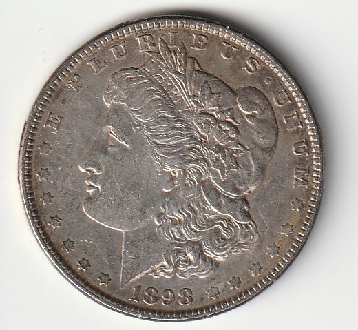 1898 P MORGAN SILVER DOLLAR #739 1898 P MORGAN SILVER DOLLAR #739