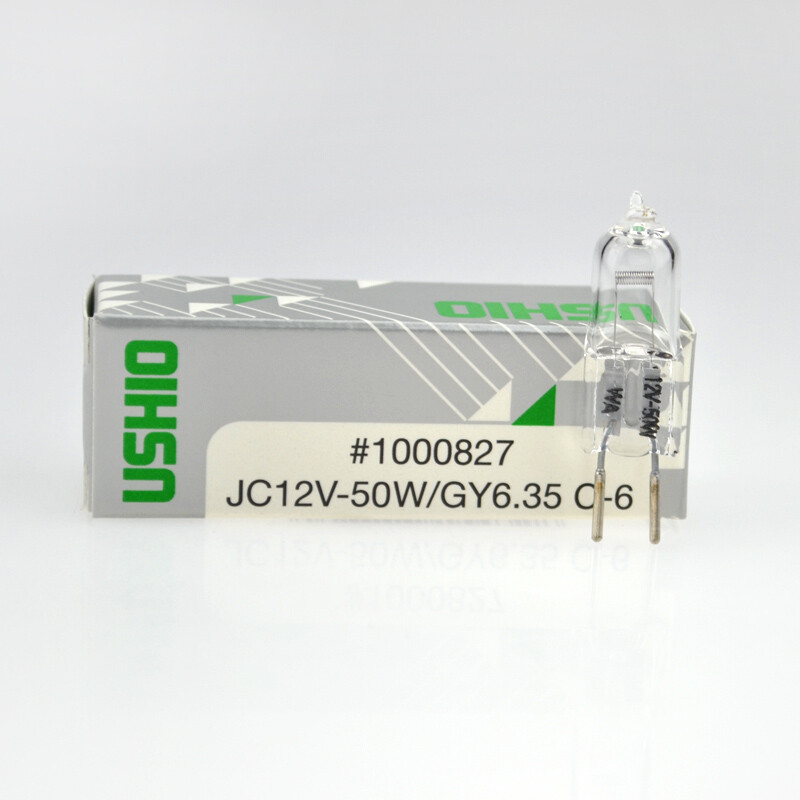 USHIO JC12V50W Halogen Lamp GY6.35 C-6 Microscope Bulb Instrument Light #1000827